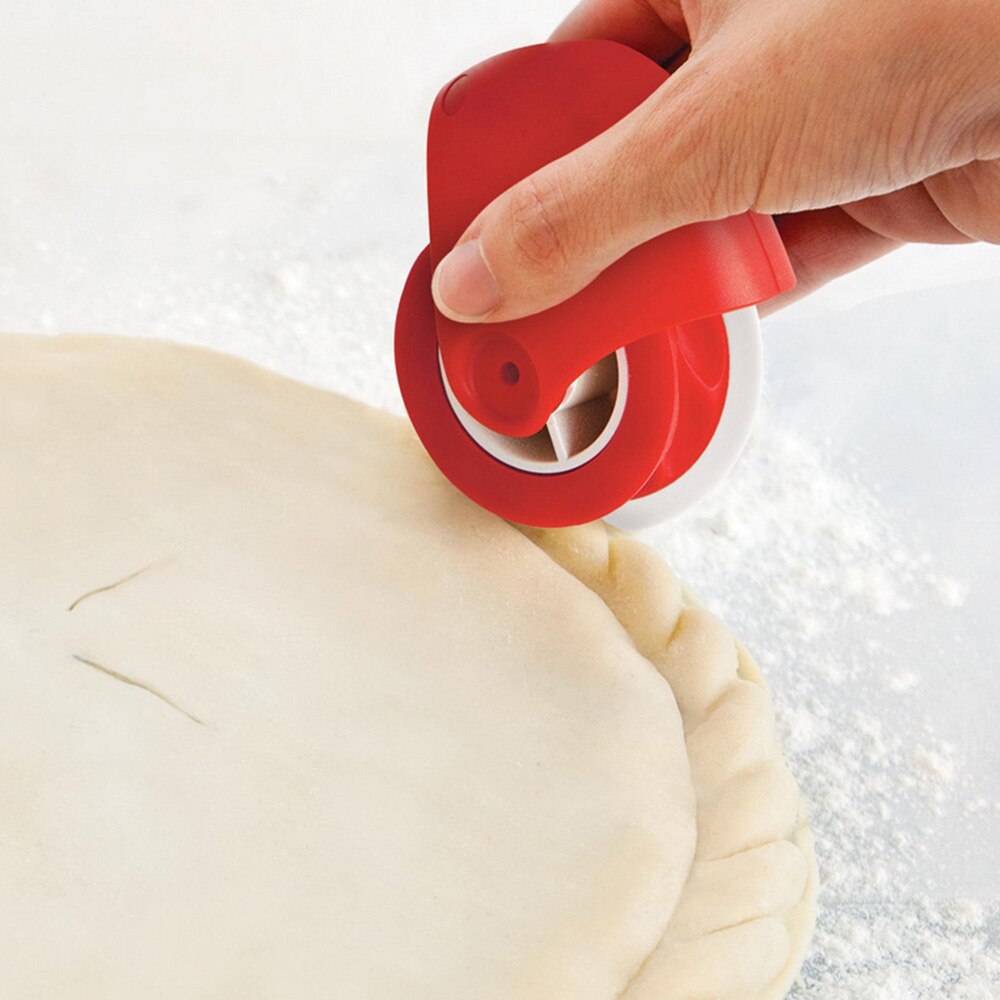 Bakeware Pie Edge Cutter Plastic Wheel Roller For Pizza Pastry Cookies Lattice Roller Cutting Tool Baking Tools