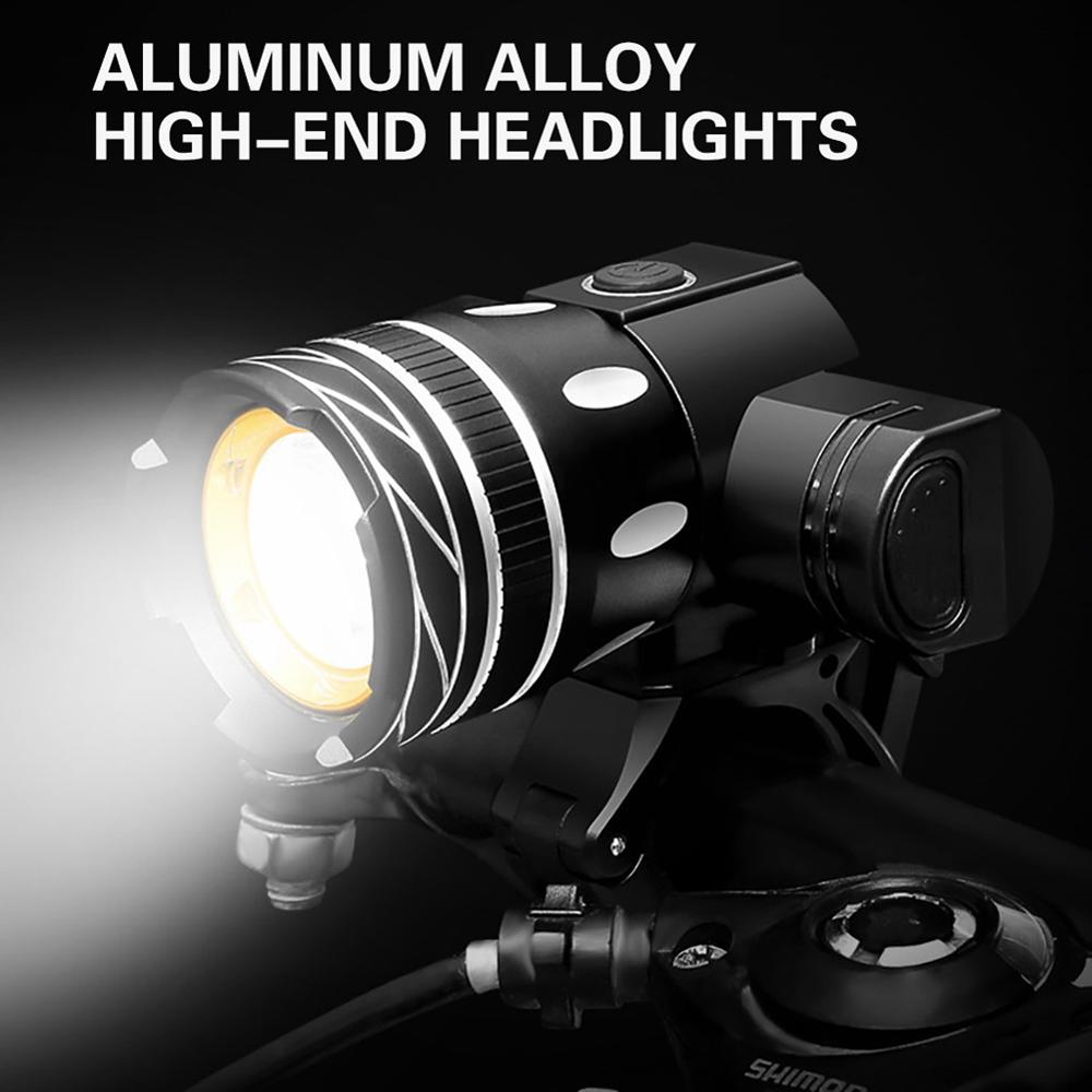 Z30 15000lm t6 led let cykel/cykel/lys sæt usb genopladeligt forlygte/lommelygte vandtæt zoombar cykellampe til cykel