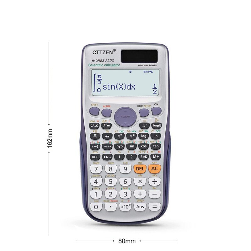 Scientific Calculator 417 Functions Solar & button battery Power Calculadora Cientifica Student Exam Calculator FX-991es Plus