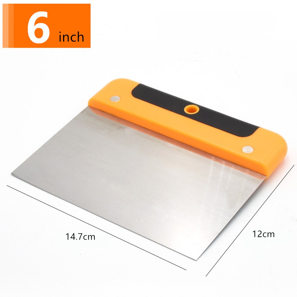 4/6/8/10inch Stainless Steel Putty Knife Scraper Wall Scraping Shovel Plastering Trowel Hand Tool Construction Tools: 6 inch