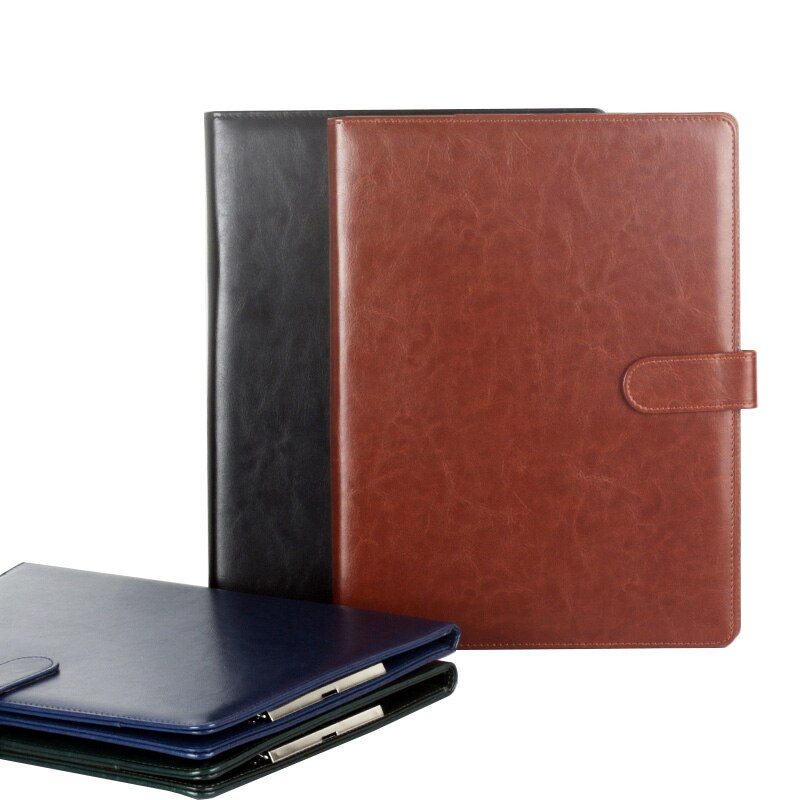 A4 Portfolio File Portfolio Cute Waterproof Leather File Document Bag For Office Business Stationery