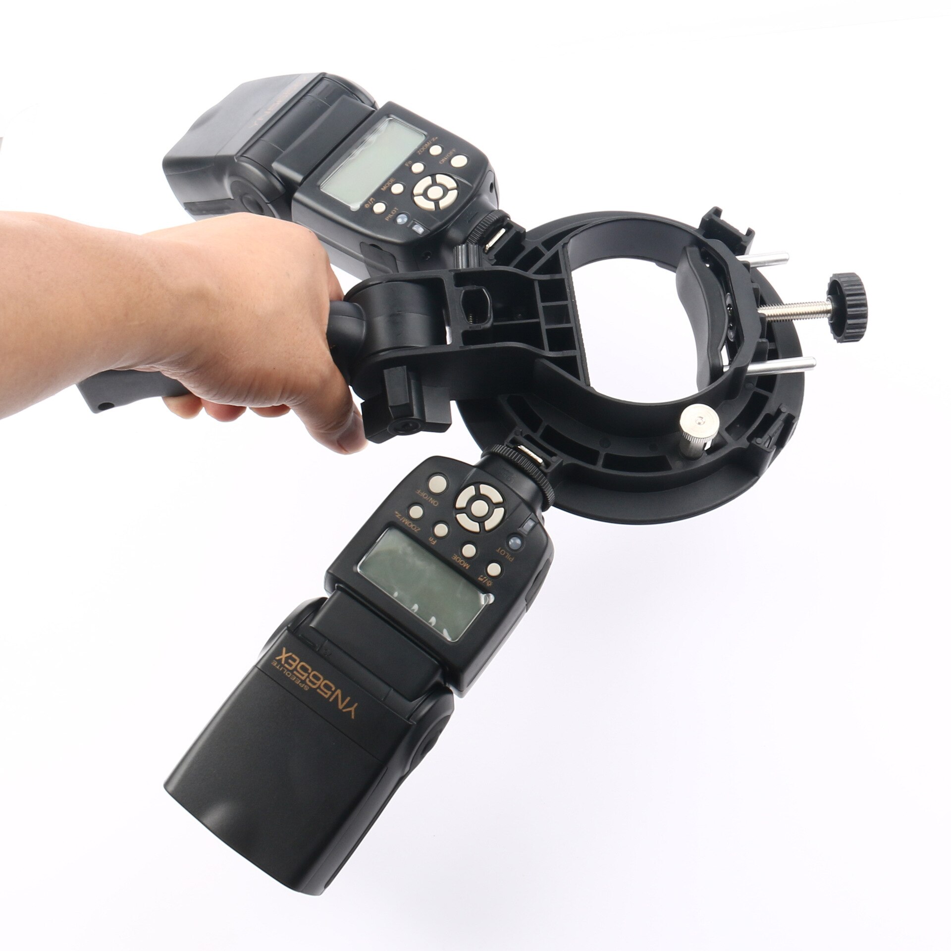 S-type bracket bowens s mount houder voor speedlite flitser snoot softbox beauty dish honingraat