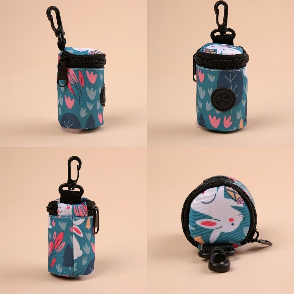 Dispensador de bolsas para excrementos de perro, accesorio portátil para caminar, soporte para bolsas de residuos, organizador de bolsas de basura con cremallera, suministros para mascotas