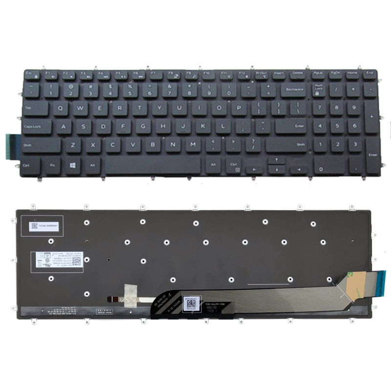 US English Backlit Laptop Keyboard Replacement for Dell G3 15 3590 3579 3779 G5 15 5590 G7 15 7588 17 7790 G7 15 7590