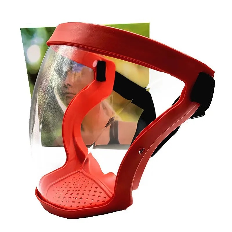 High Definition Transparent Protective Face Mask Dustproof Riding Goggles Safety Protection against Spatter Labor Protection Gla: WHITE