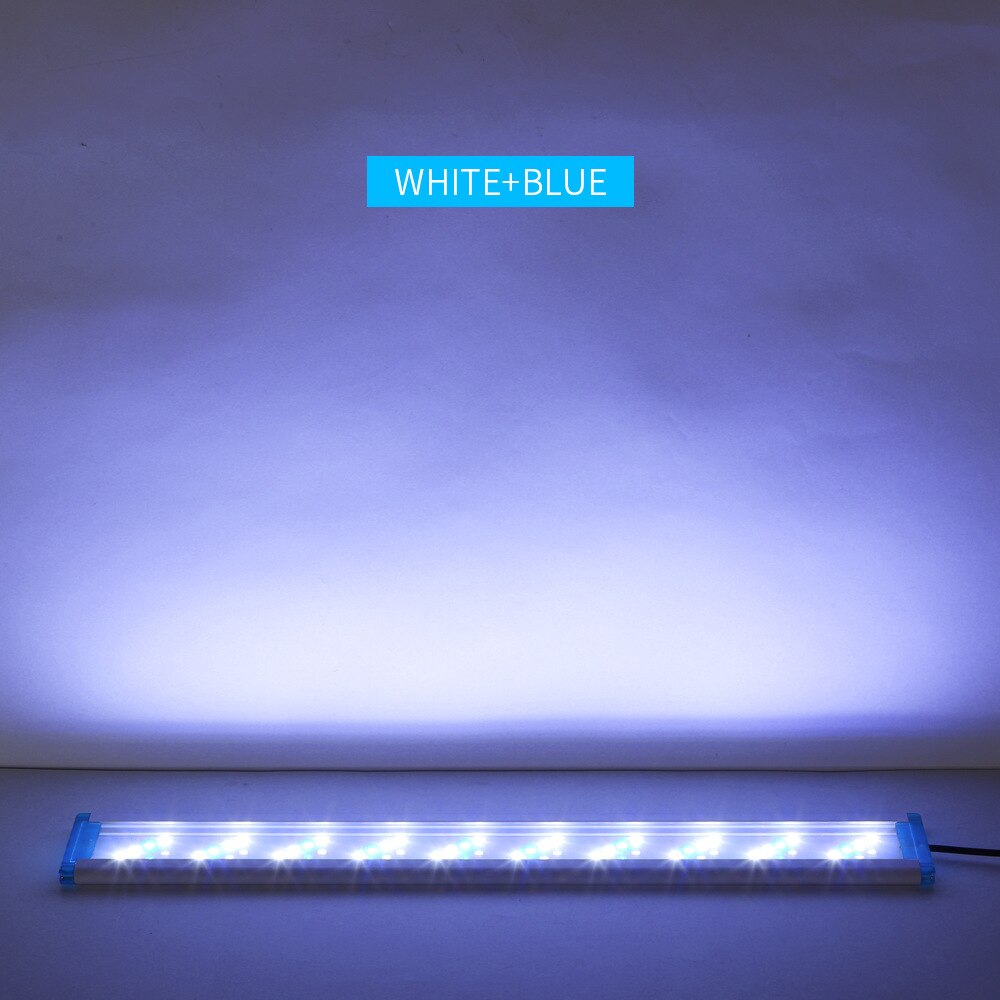 Super Slim Leds Aquarium Verlichting Aquatic Plant Licht 18-58Cm Extensible Waterdichte Clip On Lamp Voor Fish Tank aquarium