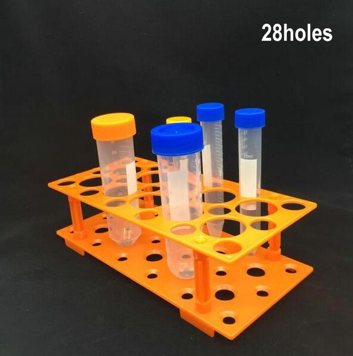 Lab Plastic 28Holes 50Holes 10ml / 15ml / 50ml Detachable Centrifuge Tube Rack Pipe Holder