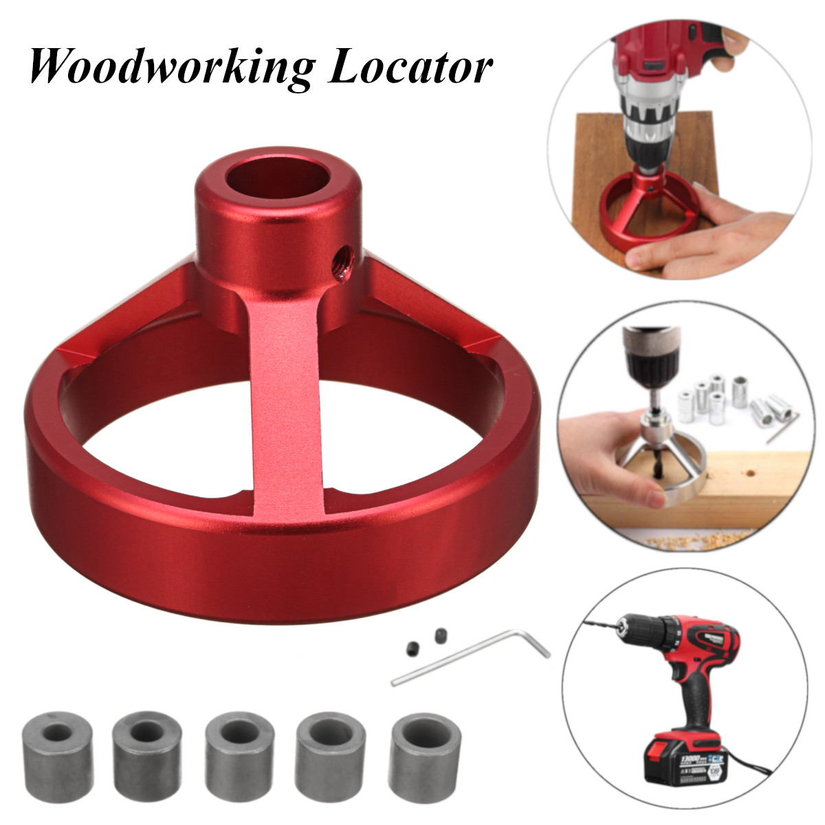 08560 Carpentry Puncher/Drill Vertical Fixture/Roundwood Tenon Hole Puncher/Woodworking Woodworking locator Puncher