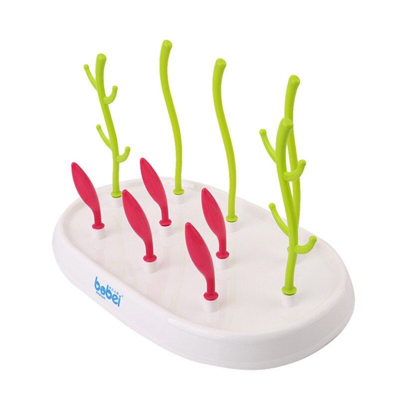 Baby Bottle Racks Drying Draining Rack Antibacterial Health Safety Cold Bottle Tree Shaped Bottle Rack For Baby Bottle Removable