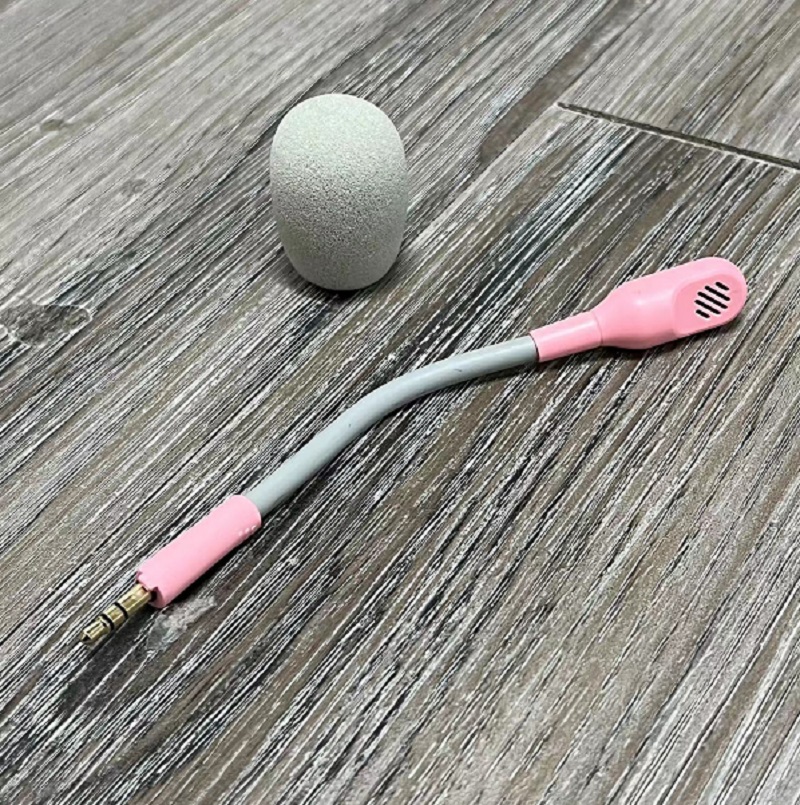 Original Hörlursmikrofon för Razer Barracuda X - 2.4G Trådlöst Bluetooth Gaming Headset Mic: Rosa