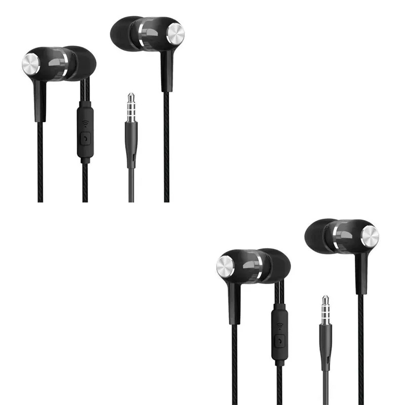 1/2/3/4 Stück Universal 3,5 mm kabelgebundene Kopfhörer Sport-Ohrhörer mit Bass-Telefon-Kopfhörer Stereo-Headset mit Mikrofon-Lautstärkeregler: Pflaume
