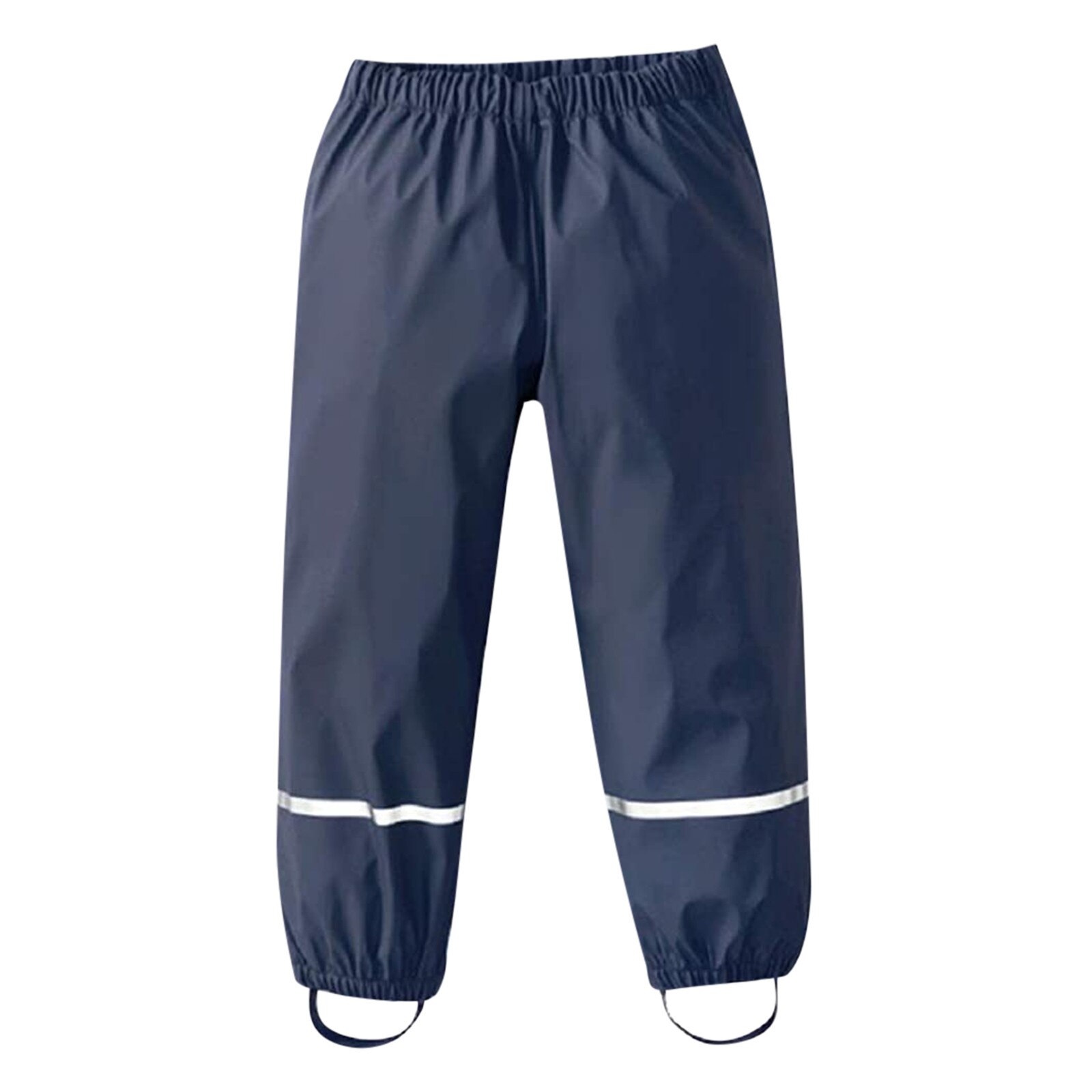 Monos impermeables y transpirables para bebés y niños, peto para la lluvia, pantalones de barro: Black / M