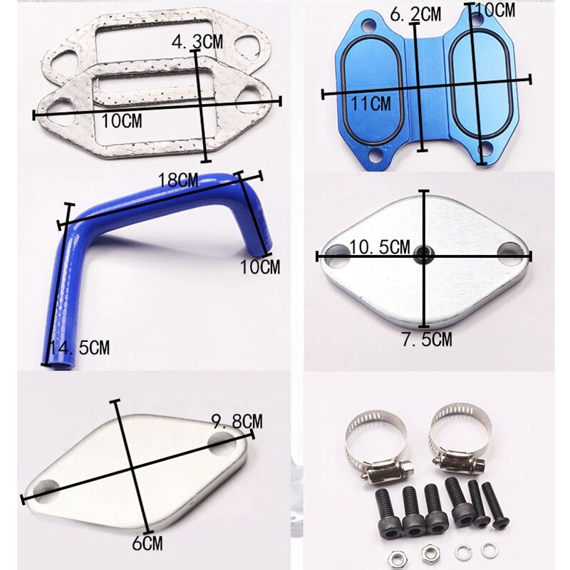 -EGR Valve Cooler Removal Kit for Dodge 07-09 Ram 2500 3500 4500 5500 6.7L Cummins Engine