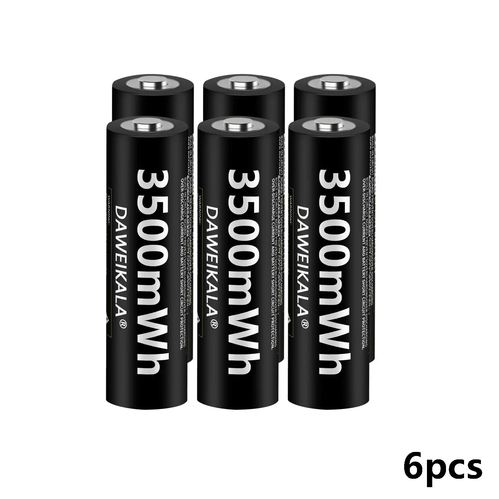 Pilas AA recargables de iones de litio de alta capacidad, pilas AA de 1,5 V, 3500mWh para juguetes de Control remoto, carga rápida ligera: Beige
