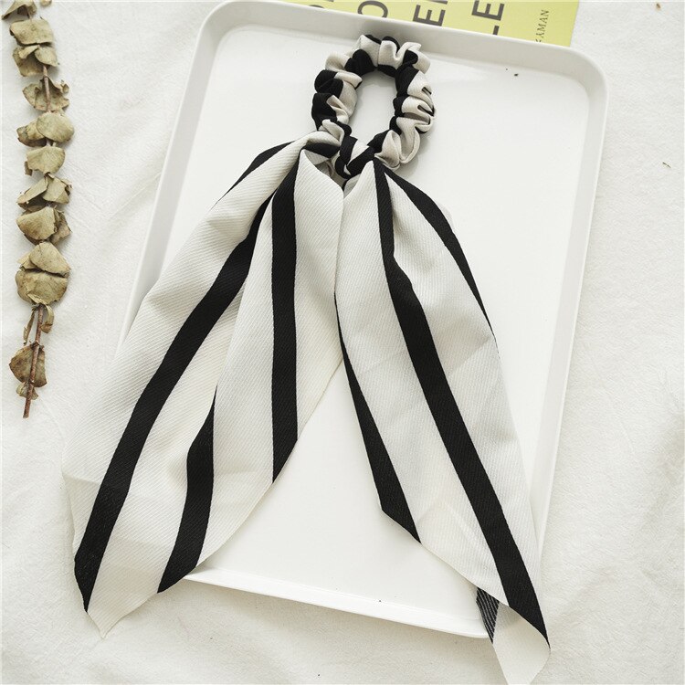 Pañuelo para el pelo para mujer, coletero, lazos para la cabeza, lazos elásticos para el cabello, anillo: 5