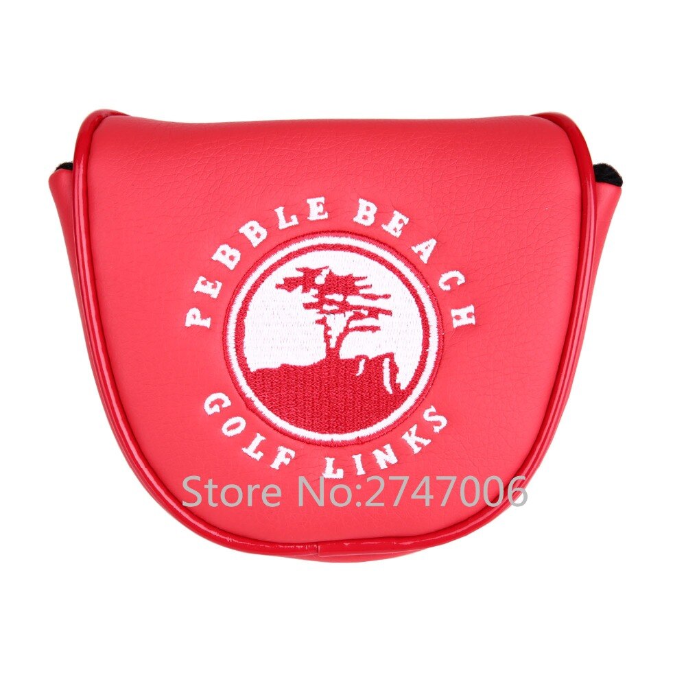 1pc/- pack långlivat trädmönster golfputterskydd pu läderklubba putterskydd magnetisk stängning golfhuvudskydd