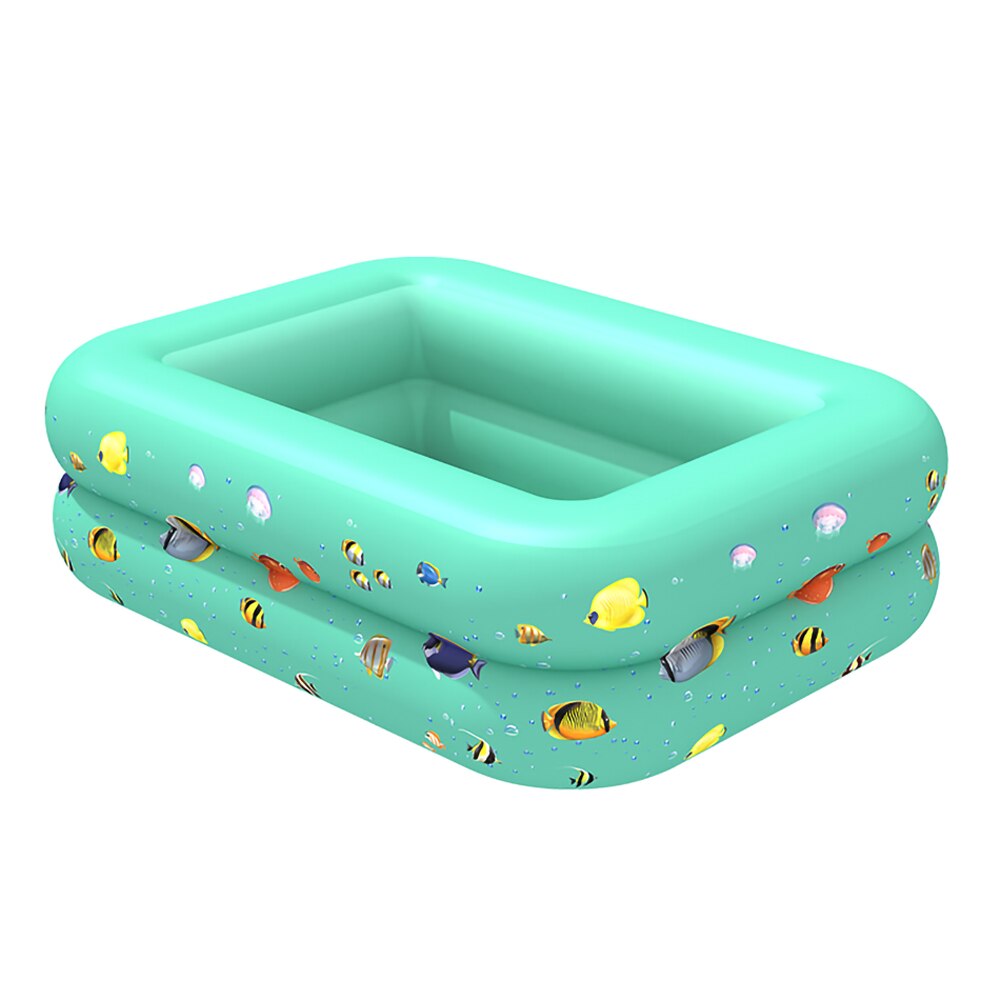 Piscine gonflable rectangulaire, pataugeoire, baignoire d'extérieur et d'intérieur, pour enfants, pour l'été: 120CM green