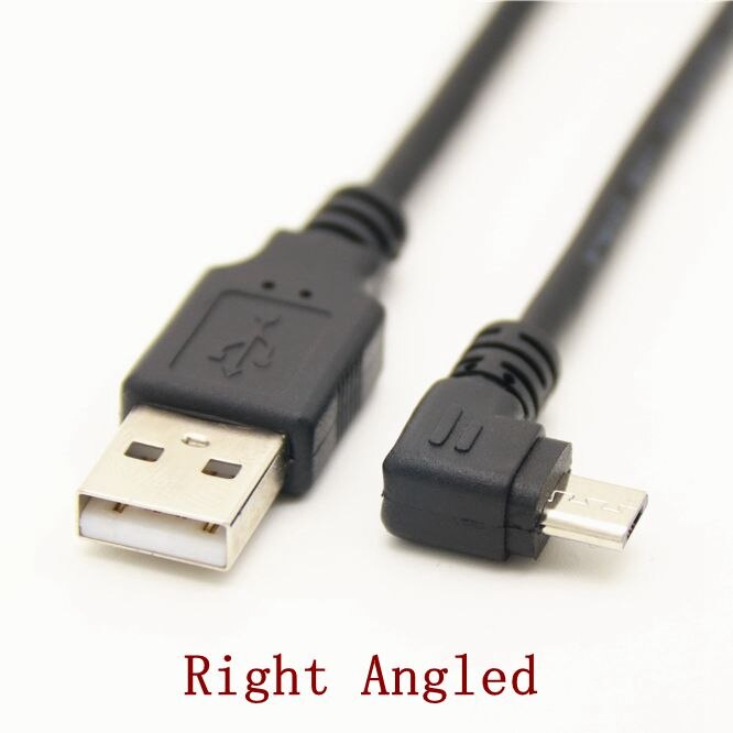 Up Down Left Right Angled 90 Degree USB Micro USB Male to USB male Data Charge connector Cable 25cm 50cm for Tablet 5ft 1m 3M 5M: Blue / 5m