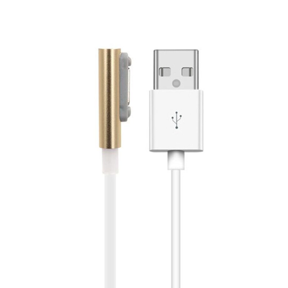 100cm magnetiske usb-opladerkabel til sony xperia  z3 l55t z2 z1 compact  xl39h: Gylden