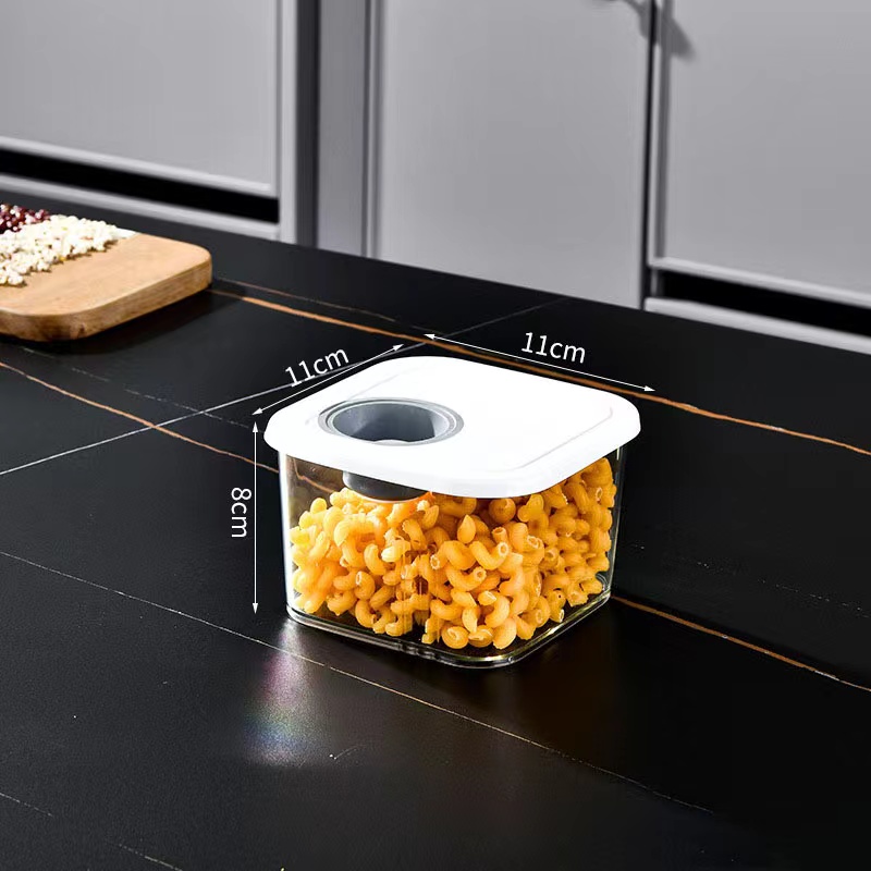 Stockage hermétique des aliments en plastique sans BPA, hôtel de garde-manger de cuisine, céréales, collation, farine, sucre, riz, beaucoup d'ensemble: Gris clair
