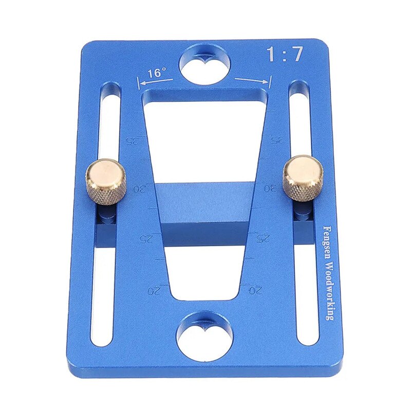 Aluminum Alloy Dovetail Marker Adjustable Woodworking Dovetail Guide Template 1:7 Dovetail Marking Gauge for Hand Cut Wood Joint