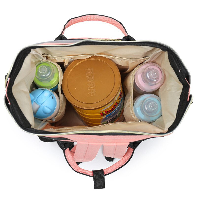 Contrast Kleur Luiertas Lichtgewicht Multi-Functionele Grote Capaciteit Hand Mother 'S Bag Zwangere Vrouwen Mama Zak Zuigeling