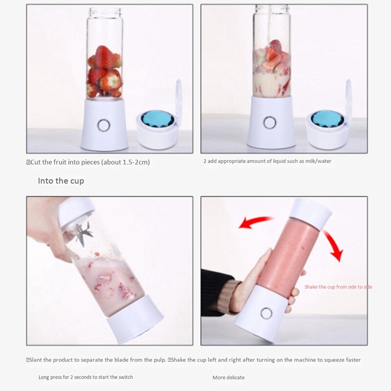 Electric Juicer Juicer Mini USB Charging Blender Juicer Portable Juice Cup Home Outdoor