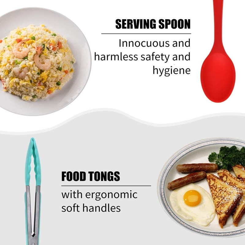 Ustensiles de cuisine antiadhésifs en Silicone, main de maman, outils de cuisson