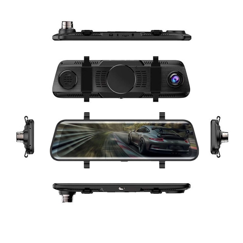 10 '' dual lens fhd 1080p auto dvr dashcam touchscreen g-sensor nachtzichtcamera dashcam videorecorder 3 e 22: Default Title