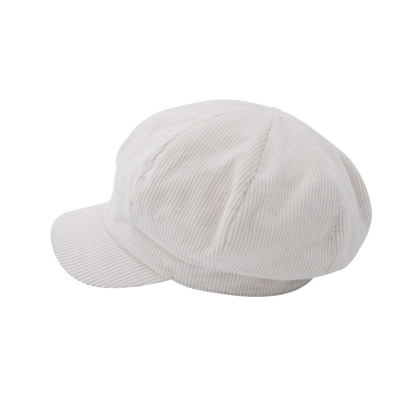 Dames vintage hoeden winter effen corduroy casual hoed baret literaire retro pet schilder krantenjongen opvouwbare baretten baret