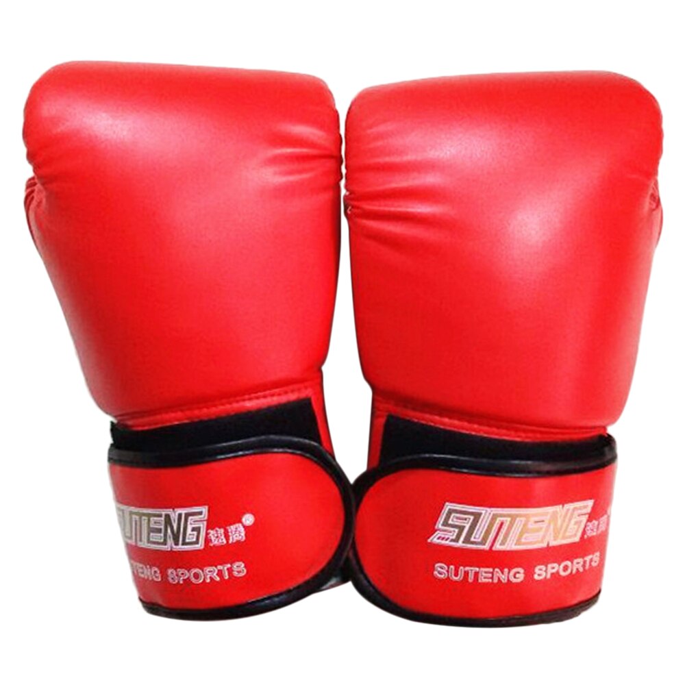 Bokshandschoenen kickboksen muay thai bokszak handschoenen buitensport wanten boksuitrusting: Rood
