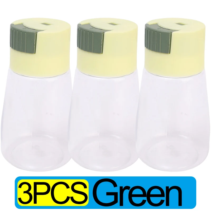 Kvantitativ push-type krydderiraker pressetype saltdispenser krydderidispenser forseglet køkkenkrydderiboks krydderiflaske: Beige