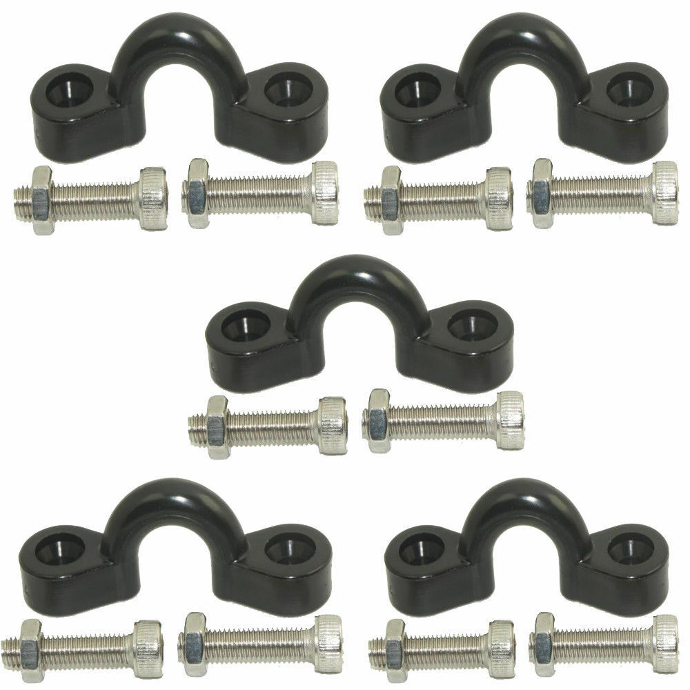 5pcs/lot Canoe Kayak Deck Pad Eyes Loops Rigging Fishing Safe Hardware with screws &amp; nuts