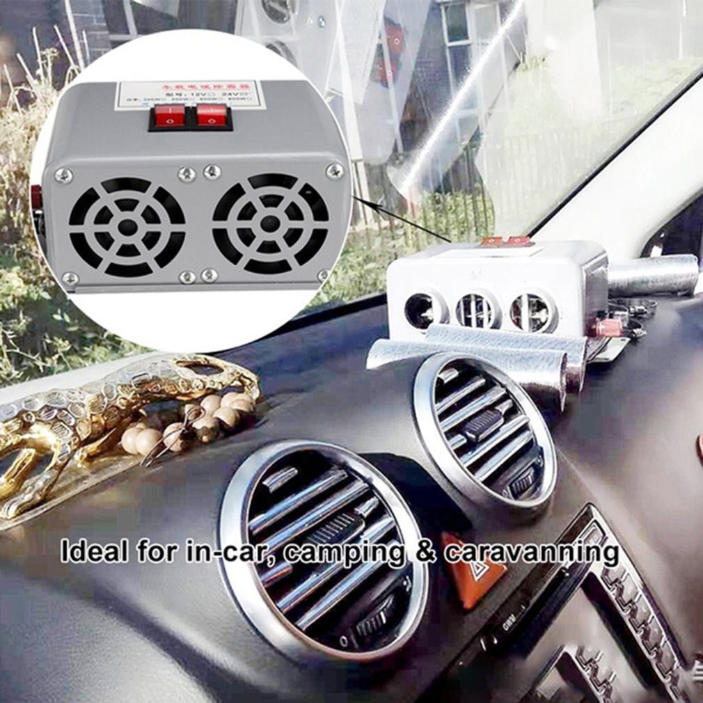 Auto Heizung 12V/24V Fahrzeug Heizlüfter Auto Winter Windschutz Fenster Demister Auto Heizung Trockner Windschutzscheibe Defroster