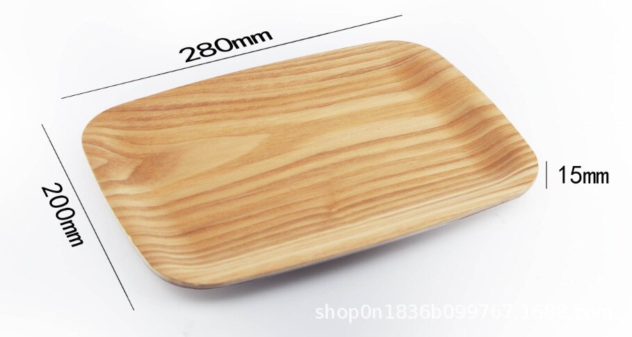 Wooden tray Fraxinus mandshurica black walnut Japanese-style wooden fruit tray tray household Multipurpose Dinner Drink plate: 28X20 A