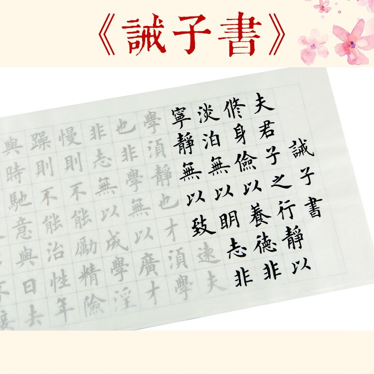 20pcs 34*70cm Chinese Regular Script Calligraphie Copybook Medium Regular Script Copybooks Xuan Paper Calligraphy Copybook: B