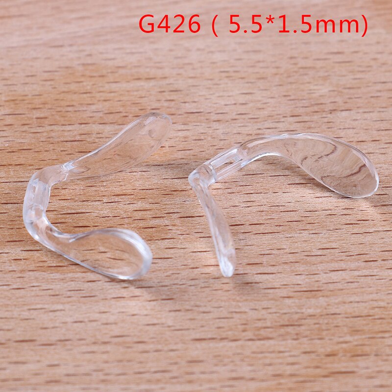 Multi-stil silikon antiskli neseputer brille solbriller pinne på puten briller 2 stk u form
