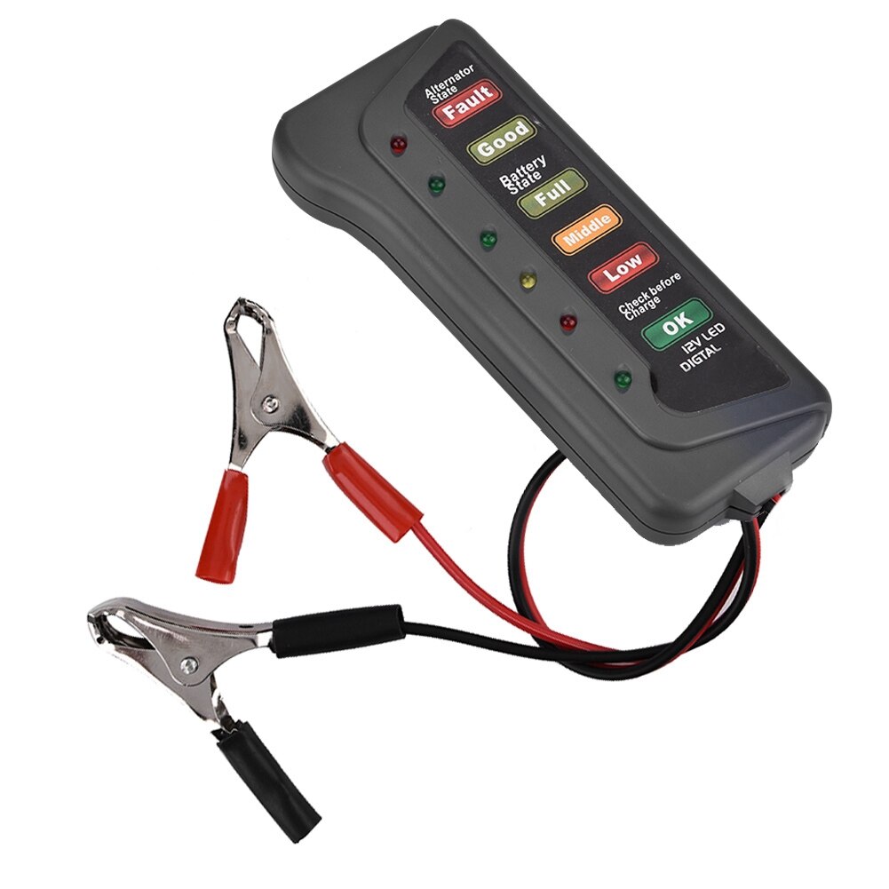 12V Car Motorcycle Battery Load Tester Analyzer Alternator Cranking Check