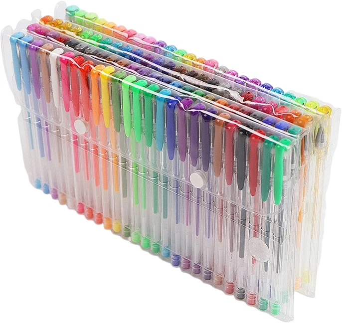 100/5Pcs Gel Pen Set 100 Colored Gel Pens for Coloring Books Drawing Doodle Crafts Scrapbooks Journaling Planner School Supplies: PURPLE