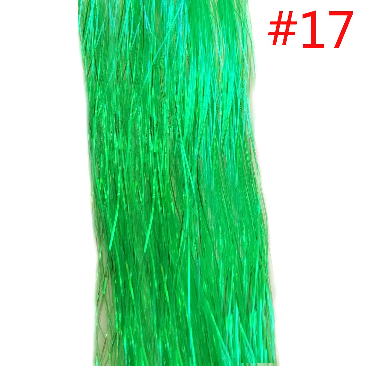1PC Glitter Shiny Strands Hair Tinsel Dazzles Synthetic Hair Extensions Sparkle Women Accessories Threads For Hair Braids 90cm: 1pc color17