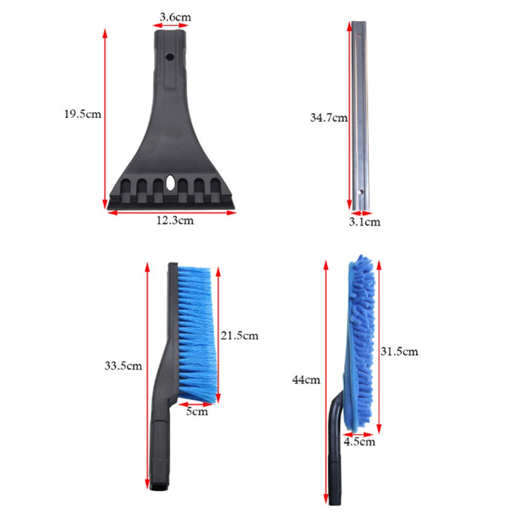 3 in 1 Car Snow Removal Tool Kit Multi-Function Detachable Snow Shovel Snow Brush Ice Scraper for Car Windshield Ice Frost Snow
