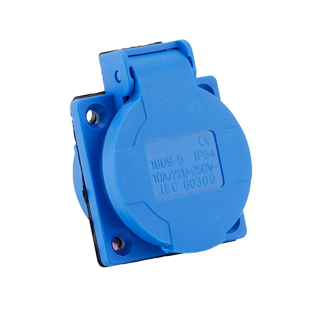 Five-hole Industrial Outlet 10A Waterproof Outlet IP54 250V Concealed Wall Outlet for Industrial