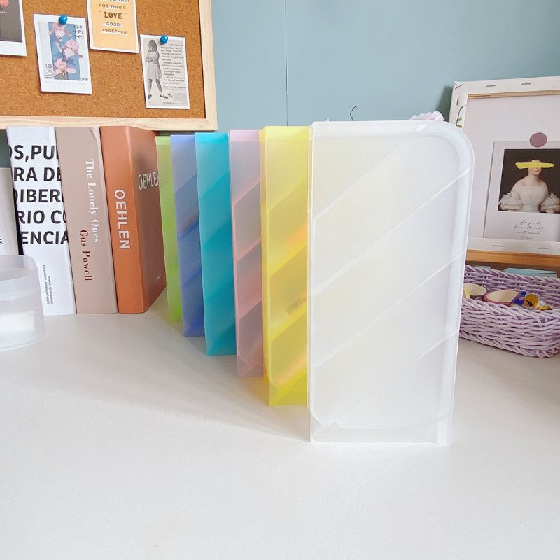 Multifunctional 4 Grid Desktop Organizer Pen Holder Makeup Storage Box School Office Accessories Stationery