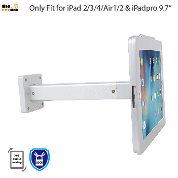 Misura per ipad POS Montaggio A Parete Del Supporto Da Tavolo con Serratura di Sicurezza specializzata telaio custodia Anti-Furto del supporto per ipad air Pro 9.7