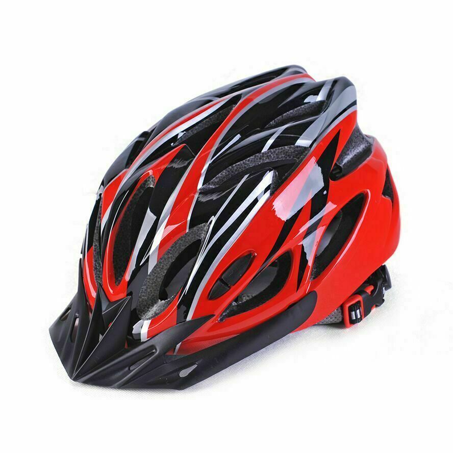 Cycling Bicycle Bike Helmet MTB for Man Multi-Color Riding Road Bike Integrated-Mold Lightweight Breathable Equipment Helmet: Black Red
