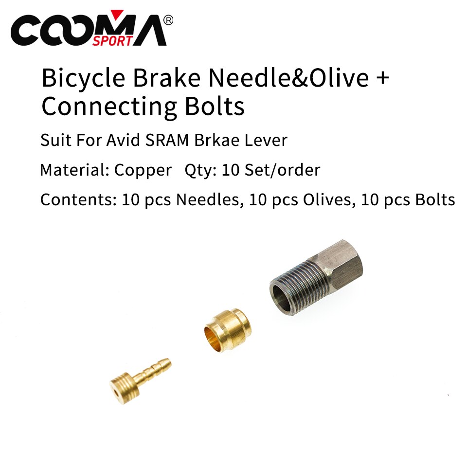 Manguera de freno de bicicleta, inserto de conector de Oliva/perno de conexión de aguja para sistema AVID SRAM, 10 o 2 juegos