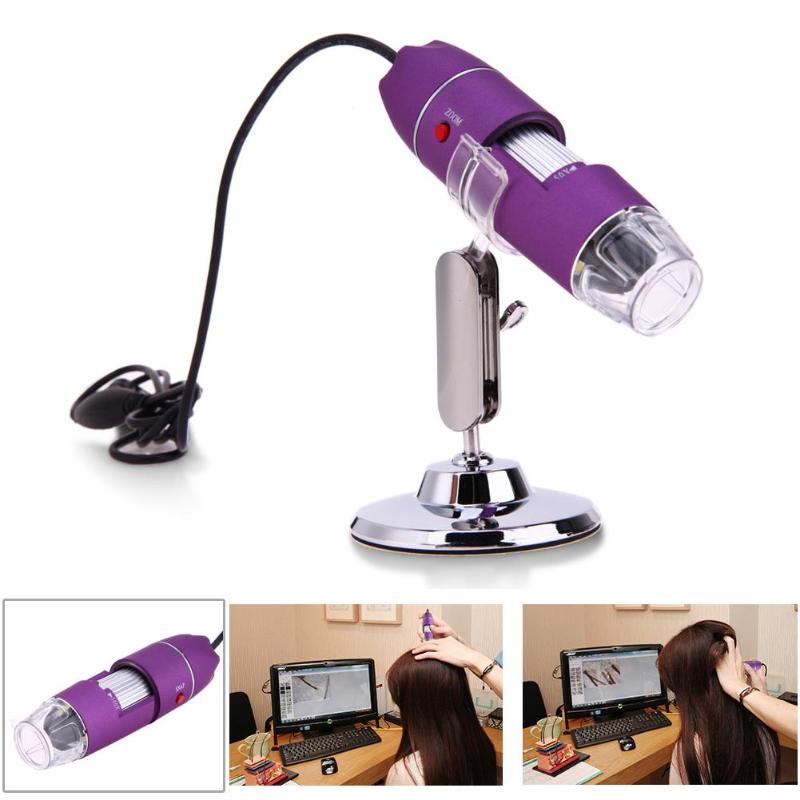 50X-500X USB Digital Microscope Skin Hair Follicle Scalp Detector Electronic Industrial Microscope Camera