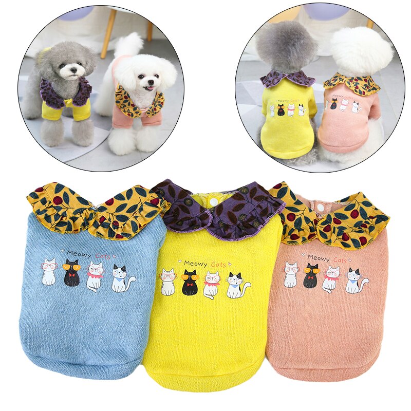 Herfst Winter Pet Kat Hoodie Trui Voor Katten Sphynx Leuke Print Puppy Hond Kleding Katten Kedi Sweatshirt Gotas Mascotas Kleding