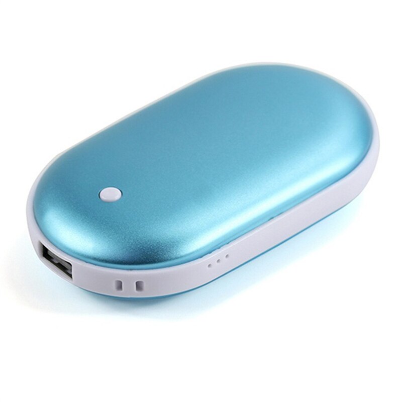 5200mAh USB Pocket Heater Handy Warmer Portable Mobile Phone Charging Power Supply Winter Body Handy Baby Heating Warmer: Blue