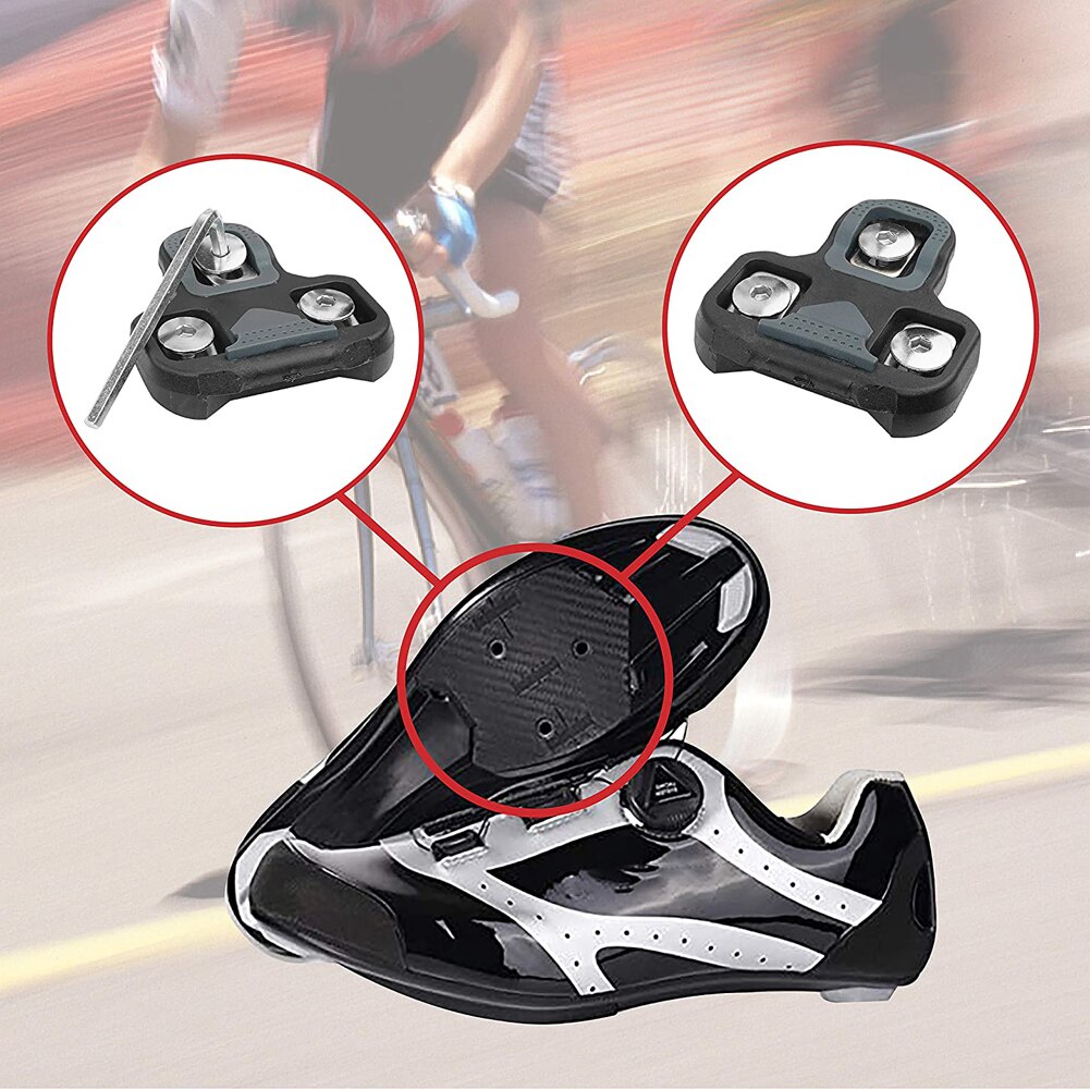 Bicycle Accessories 1 pair Cycling Cleats Road Bike Pedal Cleat Self-Locking Pedal Compatible With LOOK Ultralight Bike Pedal